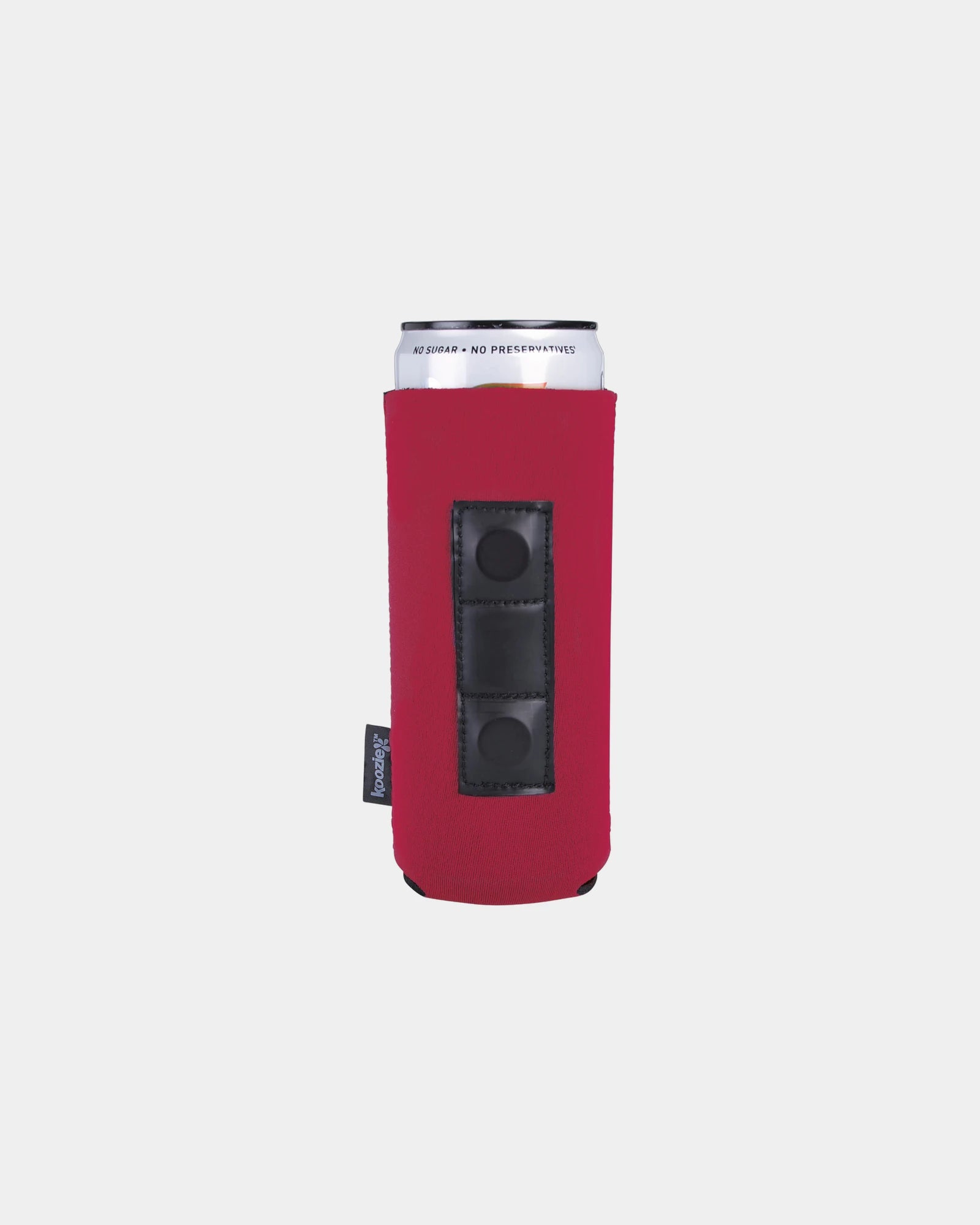 Custom magnetic neoprene slim can cooler - Red
